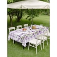 thumbnail image 5 of 60x120 Inch Outdoor Tablecloth with Umbrella Hole Zipper Rectangle Purple Lavenders Rectangular Tablecloths Outside Waterproof Spring Floral Plaid Farmhouse Elegant Patio Table Cover for Picnic Party, 5 of 8