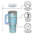 thumbnail image 4 of OBREWU Corgi Footprint Tumbler with Handle and Lid,Corgi Footprint 40oz Double Wall Vacuum Insulated Tumbler,Cups Gift for Women and Men, 4 of 7