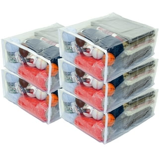Zenpac- Clear Storage Bags - Zippered Heavy Duty Totes with Handles Large &  Waterproof- 3 pack 27x12x13.75