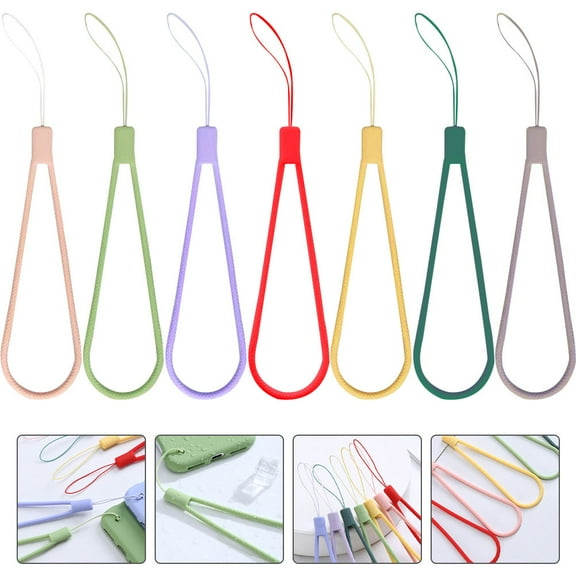 OFFIGAM 7-Piece Lavender Silicone Lanyard Set with Theft-Resistant Strap, and Comfortable, 18x3x0.5cm