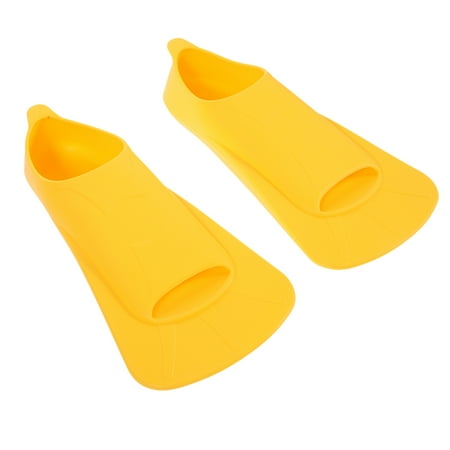 unbranded Pool Toys Mermaid One Piece Fins Beginner Swim Gear Travel 25.5x12.3cm Yellow