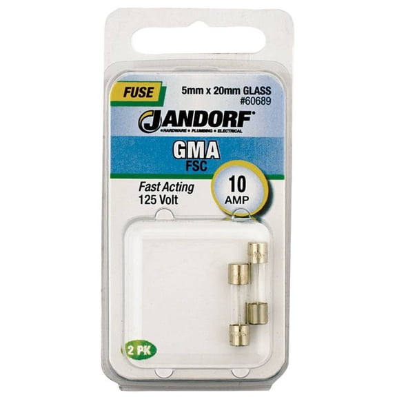 Jandorf Specialty Hardw Fuse Gma 10A Fast Acting 60689