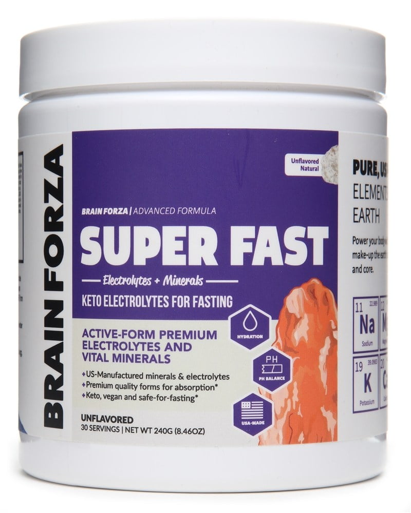 Brain Forza Super Fast Keto Electrolytes for Fasting Powder