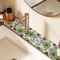 thumbnail image 2 of Yayeee Faucet Mat for Kitchen Sink 14.7" Diatomite Long Splash Guard Pad, Retro Flower Print, 2 of 7