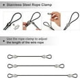 thumbnail image 3 of Shade Sail Hardware Kit with Nylon Coated Cable Wire, 304 Stainless Steel Installation Kit for Rectangle Triangle Sun Shade Capony for Outdoor Garden B, 3 of 5