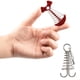 thumbnail image 3 of Soidarity Clavijas de anclaje para cubierta de 20 piezas con Clips de mosquetón, estacas para tienda de campaña de fácil instalación, Escalada Plata (tipo gancho), 3 of 6