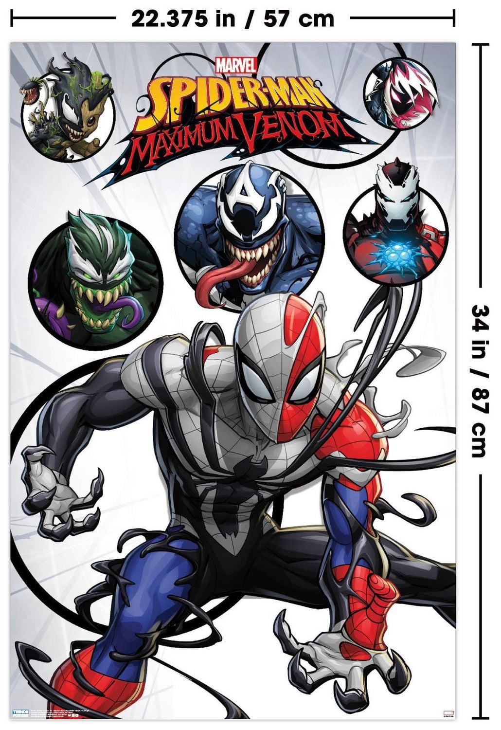 Marvel Comics TV - Spider- Man: Maximum Venom - Collage Wall Poster, 22.375" x 34"