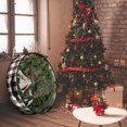 thumbnail image 4 of LCXmlly Artificial Wreath Storage Bag Plaid Pattern Christmas Wreath Storage Container with Clear Window for Home Holiday Organization, 4 of 8