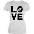 thumbnail image 1 of Autumn Wolf Love Juniors Soft T Shirt White X-SM, 1 of 1