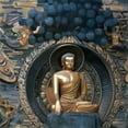 thumbnail image 2 of Atelier B Art Studio 20x20 Black Ornate Wood Framed with Double Matting Museum Art Print Titled - GRAND BUDDHA AT LINGSHAN SCENIC AREA IN CHINA, 2 of 4