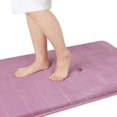 thumbnail image 1 of LAICAIW Memory Foam Bath Mat Large Size, 44 x 24 Inches,Soft and Comfortable, Super Water Absorption, Non-Slip, Thick, Machine Wash, Easier to Dry for Bathroom Floor Rug, Mauve, 1 of 3