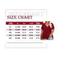 thumbnail image 2 of TIYOMI Women's Plus Size Tops Short Sleeve Shirts 3X Wine Red T-shirts Glitter V Neck Pullover Blouses Loose Fit Summer Tunics 3XL 22W 24W, 2 of 2