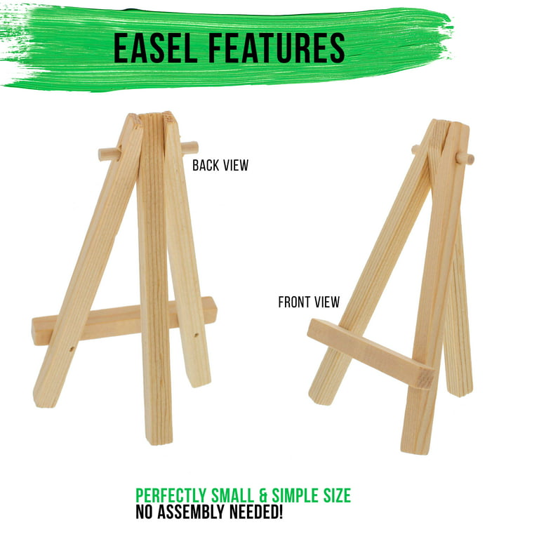 U.S. Art Supply Small Tabletop Wooden H-Frame Studio Easel - Artists Adjustable