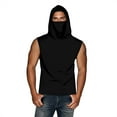 thumbnail image 3 of DDAPJ pyju Tank Tops for Men Hooded Sun Shirt with Mask UPF 50 Sleeveless Hoodies Ice Silk Performance Shirts Rebajas Hoy Liquidación Black XXXXL, 3 of 9