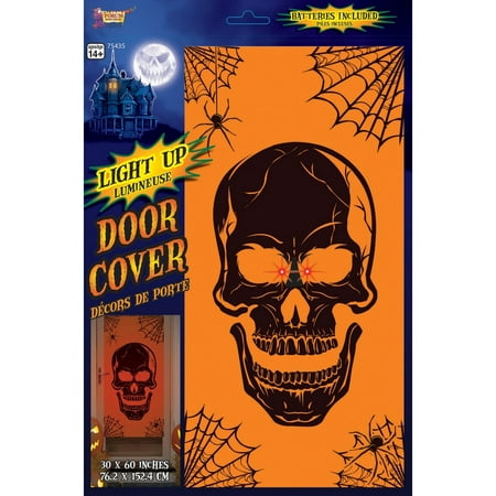 Light Up Skull Door Cover