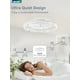 thumbnail image 4 of Ventilador de techo LEDIARY de 24 pulgadas, montaje empotrado, luz regulable, blanco, 4 of 8