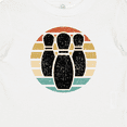 thumbnail image 4 of Inktastic Bowling Gift for Bowler Silhouette Bowling Pins Boys or Girls Baby T-Shirt, 4 of 5