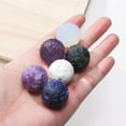 thumbnail image 5 of HOOUN 25mm Natural Stone Crystal Moon Quartz Sphere Carved Ball Eiki Healing Ornaments-Sodalite, 5 of 9