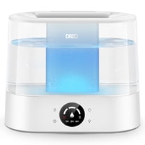 DREO 4L Cool Mist Humidifier for Large Room, 36H Long Runtime Top-Fill Humidifiers, Essential Oil Aroma Pad Tray, 28dB Quiet Ultrasonic Humidifier for Home, Touch Control