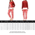 thumbnail image 3 of Conjunto de pijamas a juego para familia, cómodo conjunto a juego de 2 piezas, ropa para el hogar para padres e hijos, 3 of 7