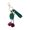 Red, variant on PU Keychain Floral Pattern Alloy Hook Women Accessories Lightweight Everyday Carry Item