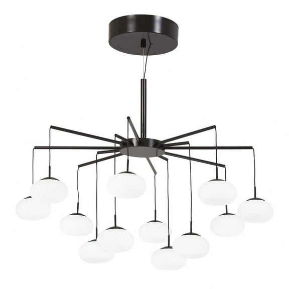 George Kovacs Lighting - George's Web-40W 1 LED Convertible Chandelier-25.5