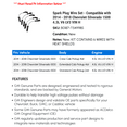 thumbnail image 2 of Spark Plug Wire Set - Compatible with 2014 - 2018 Chevy Silverado 1500 4.3L V6 LV3 VIN H 2015 2016 2017, 2 of 2