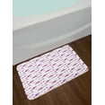 thumbnail image 2 of Polar Bear Bath Mat, Mother and Constellation Bears in Watercolor Style Pattern, Plush Bathroom Decor Mat with Non Slip Backing, 29.5" X 17.5", Magenta Purple and White, by Ambesonne, 2 of 2