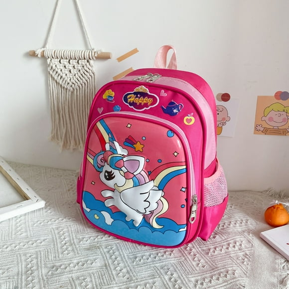 Kids School Backpack, Elementary School Backpack, Lightweight Travel Bag, Birthday Gift Idea for School Age Boys and Girls, Unicorn, Princess, Fox, Elephant
