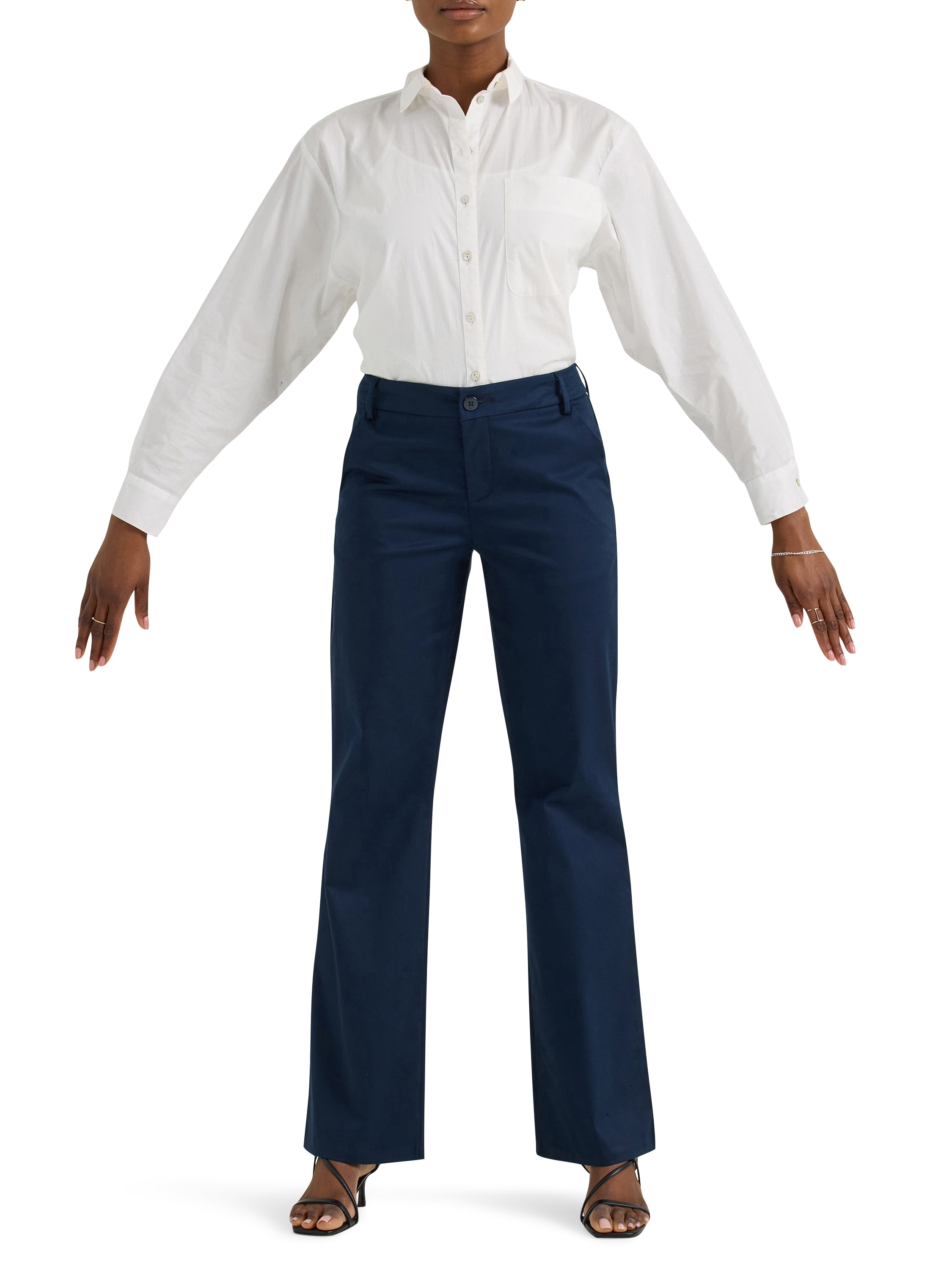 Lee Women's Wrinkle-Free Mid-Rise Bootcut Pant