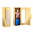 thumbnail image 1 of Cajas de Regalo para Vino PACKQUEEN 2 Doradas 34x11x10 cm con Ventana, 1 of 6