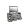 thumbnail image 3 of New Classic Furniture Valentine Solid Wood Dresser with 9 Drawers in Silver, 3 of 5