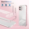 thumbnail image 3 of for iPhone 11 Crystal Clear Case [Anti-Yellowing] Anti-Scratch Transparent Hard Back and Flexible Edge [Military Grade Drop Protection] Shockproof Phone Cover for iPhone 11, Pink, 3 of 8