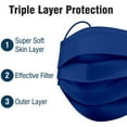 Disposable Face Masks 3Ply Individually Wrapped , 50ct Combo Pack