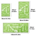 thumbnail image 6 of YIMEIS Kitchen Gourmet Green Background Kitchen Decor Set of 3 Christmas Fall Kitchen Rugs, Xmas Decorative Farmhouse Floor Mats for Home Kitchen Dining Room Decorations, 6 of 10