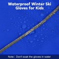 thumbnail image 3 of Cooraby 2 Pack Long Kids Winter Ski Gloves Waterproof Warm Snow Gloves Thick Unisex Mitten Gloves for Girls Boys, 3 of 7