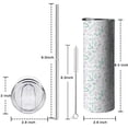 thumbnail image 5 of Spring Flowers 20 Oz Skinny Tumbler with Lid and Straw - Double Wall Vacuum Coffee- Birthday Gifts for Mom Sister Friends Women, 5 of 5