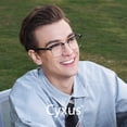 thumbnail image 2 of Gafas Blue Light Cyxus Retro Semi sin montura para hombre y mujer, 2 of 9