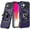 Dark Purple, variant on For iPhone 16 6.1 inch Robotic Hybrid with Magnetic Ring Stand Case Cover - Dark Purple