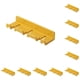 thumbnail image 1 of Matsuzay Gancho autoadhesivo montado en la pared, soporte para cepillo de dientes, bolsa de puerta a prueba de humedad, ganchos, estante de Amarillo 10piezas, 1 of 6