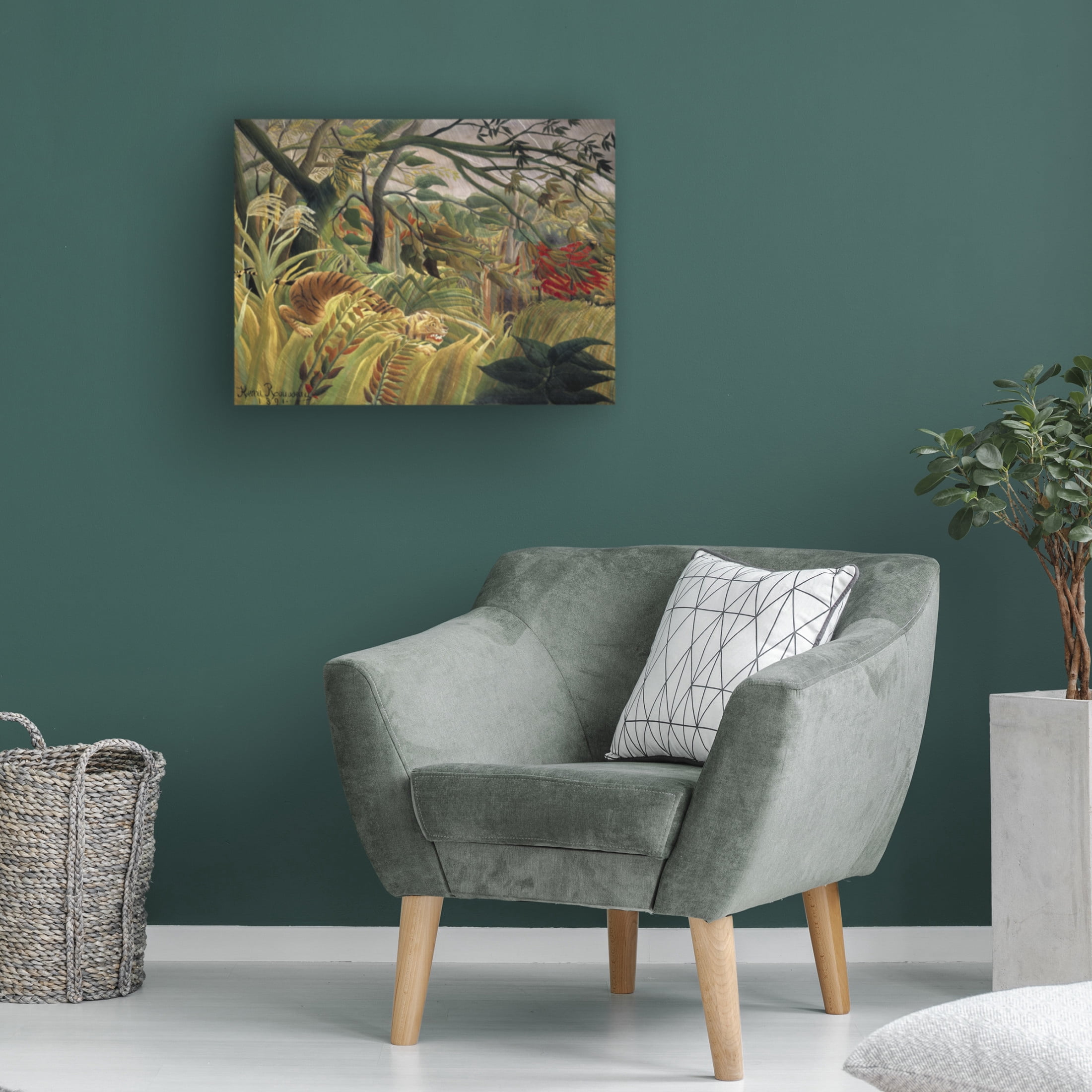 Trademark Fine Art Henri Rousseau Rousseau's Jungle V Canvas Wall Art