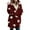 Wine, variant on Busydd Winter Coats for Women Trendy Stars Print Fleece Jacket Hooded Warm Winter Jackets Casual Zip Up Down Jacket Outerwear with Pockets