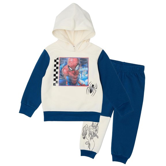 Conjunto de sudadera con capucha y pantalones Disney Marvel Spider-Man 2T para niños