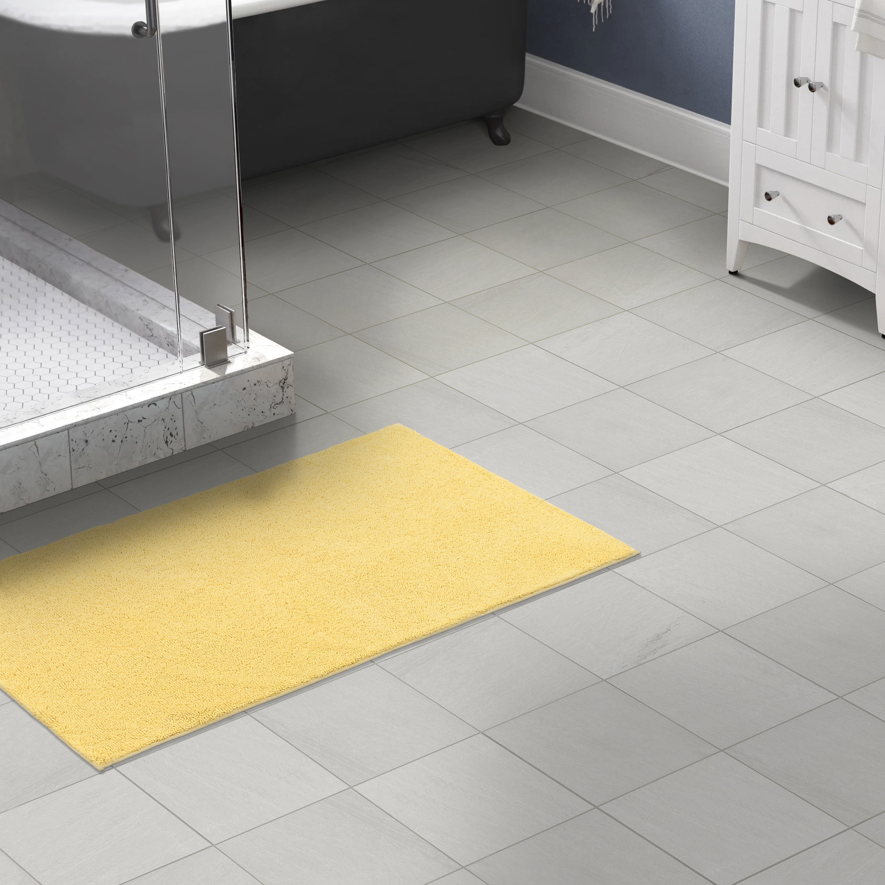 Garland Rug Classic Cotton Soft Yellow Bath Rug, 30" x 50"