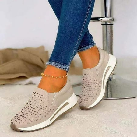 

HIBRO Casual Shoes For Women s Leisure Breathable Outdoor Fitness Sneakers Comfortable Loafers