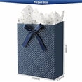thumbnail image 5 of 4 Pack 13" Large Size Gift Bags Assorted Premium Blue Gift Bags with Tissue Paper Use for Birthdays, Baby Shower,weddings,Party Favor, Holiday Presents-10" X 5" X 13", 5 of 9