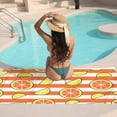 thumbnail image 7 of GZHJMY Beach Towel for Women Girls, Orange and White Stripes Bath Towel, Oversized Lightweight Sport Towel, 31x63 Inch, 7 of 7