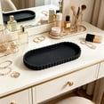 thumbnail image 4 of Silicone Vanity Tray 12x5.3in - Decorative Bathroom Organizer Tray for Countertop, Sponge Holder, Soap Dish, Perfume, Jewelry and Key Trinket Tray - Kitchen Sink Caddy for Storage and Organization, 4 of 6