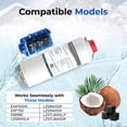 thumbnail image 2 of Water Filter Replacement Compatible With Elkay 51600C EWF6000 Bottle Filling Stations, 6000 Gallons/12 Months (No Chip - 1 Pack), 2 of 7