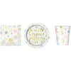 Twinkle Twinkle Little Star Party Supply Set for 16- Plates, Napkins & Cups